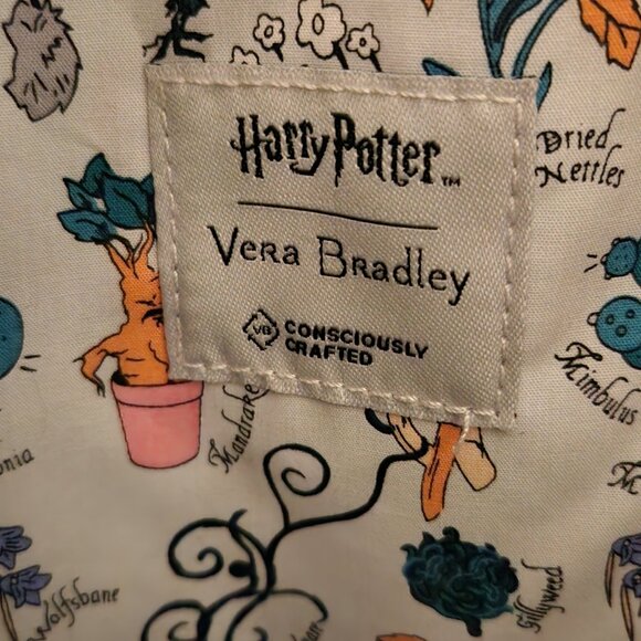 Vera Bradley Harry Potter Herbology Large Vera Tote - Picture 6 of 6